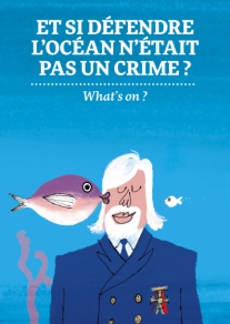 Un poisson fait une bise à un capitaine apaisé au fond de l'océan